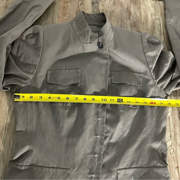 Pauw Amsterdam Military Inspired Blazer 2 = Medium Gray Quiet Luxury Minimalist - Picture 8 of 10